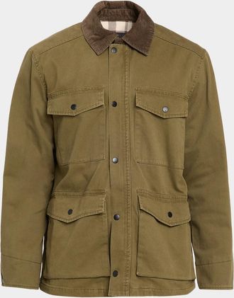 Rails Men & apos;s Huntly Highland Canvas Corduroy-Collar Field Jacket
