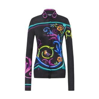Moschino Camicia Filetado - Dames - Blouses & Shirts - Veelkleurig - Maat: M Zijde