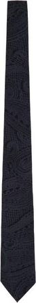 Lords of Harlech Crochet Paisley Printed Tie in Crochet Paisley Caviar at Nordstrom