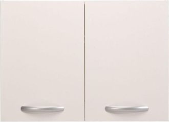 Parisot Spring - Kitchen high unit with drainer - 2 doors - L80 x P35.6 x H57.9 cm - White - Parisot