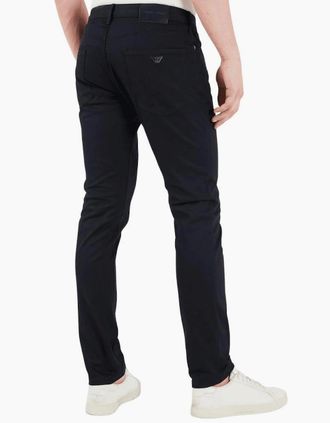 Emporio Armani Mens J06 Navy Slim Fit Jeans