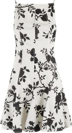 Self Portrait Mini-jurk met bloemenprint - Wit