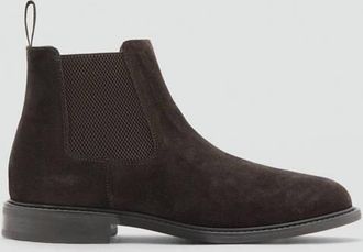Mango Stivaletti chelsea camoscio cioccolato - Uomo - 39 - MANGO MAN