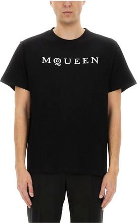 Alexander McQueen Hombre, Camisetas, Negro, Talla: L