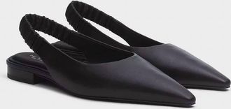 Rag & Bone Womens Mercer Slingback Flat In Black