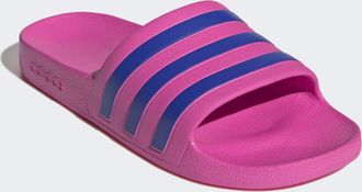adidas Badesandale ADIDAS SPORTSWEAR AQUA ADILETTE, Damen, Gr. 40,5, lucid pink, lucid blau, lucid blau, Synthetik, Schuhe Badesandale, Badelatschen