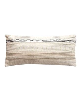 Creative Co-op Cotton Lumbar Pillow In Multicolored