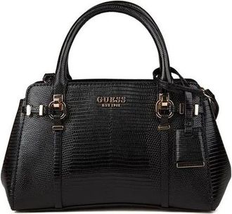 Guess Leona Small Multi Comp Satchel - Dames - Handtassen - Zwart - ONE Size - Tassen