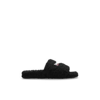 Balenciaga Sliders, female, Black, Size: 10 US Furry Slides