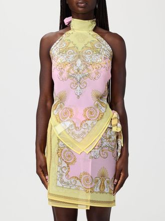 Versace Copricostume Top Versace in poliestere con stampa barocca