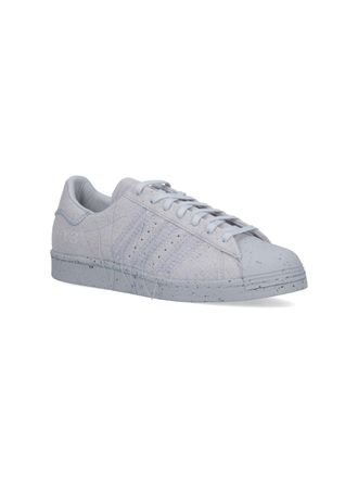 Yohji Yamamoto Speckled Low-Top Leather Sneaker - Gray