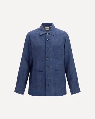 Brunello Cucinelli Easy fit linen Shirt Male M