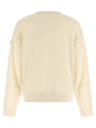 Moncler Logo-Embroidered Sweatshirt - Cream