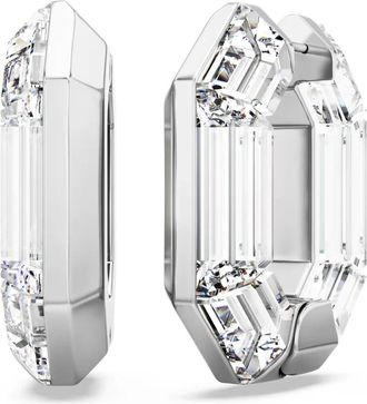 Swarovski Lucent Hoop Earrings - Dames - Oorbellen - Wit - ONE Size - Accessoires