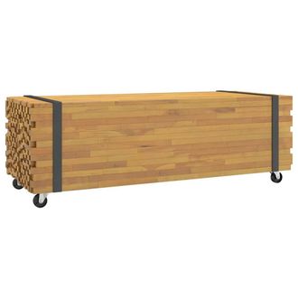 Berkfield Home Coffee Table 110x45x35 cm Solid Wood Teak in Brown | Size: 110 x 45 x 35 cm