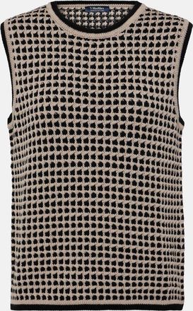 Max Mara Fleres patterned cotton sweater vest