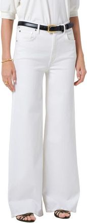 Citizens Of Humanity Lyra High Waist Wide Leg Jeans in Soft White at Nordstrom, Size 33