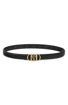 MCM Mode Mena Reversible Leather Belt in Black at Nordstrom Rack, Size 100