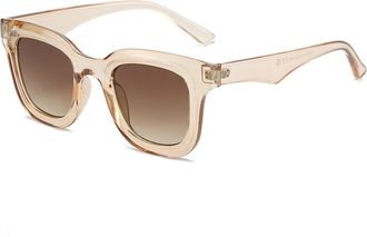 Generic Square Mens Outdoor Sunglasses Vacation Womens Driving Sun Glasses(Orange)