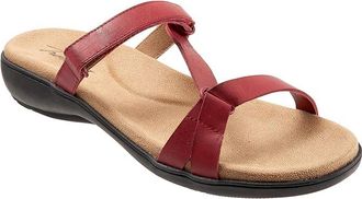 Trotters Raja Womens Shoes Red Leather : 10.5 M (B), Synthetic