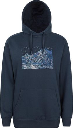 Mountain Warehouse Dames Nightscape Relaxed Fit Hoodie (Marineblauw)