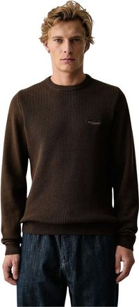 Aeronautica Maglieria Girocollo - - Knitwear - Uomo - Marrone - S