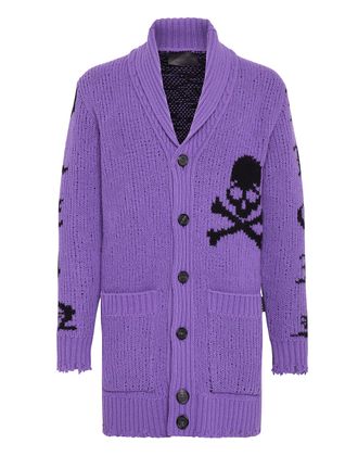 Philipp Plein Cardigan Long Skull and Plein