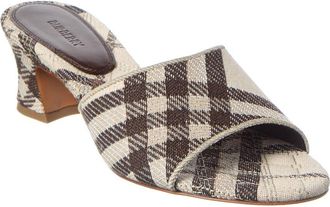Burberry Check Sloane Cotton Sandal