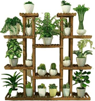 OEM Soporte Para Plantas De Varios Niveles, 117 Cm De Altura, Florero De Madera