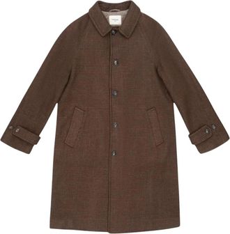 Circolo 1901 Raglan Jas - Heren - Mantel - Bruin - XL - Wol - Jassen