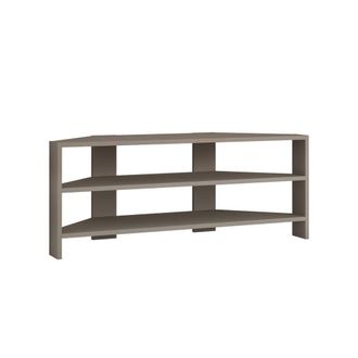 Calicosy Corner TV Unit With 3 Shelves, 114 Cm Wide - Thales in Taupe