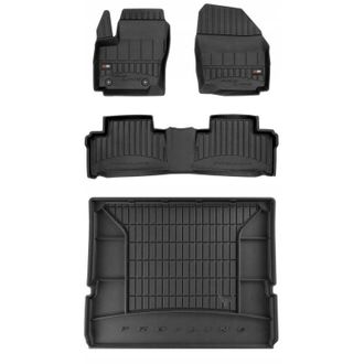 OEM Set Alfombrillas De Goma 3d Ford S-max Mk1 2006-2015 7 Plazas St.31cm