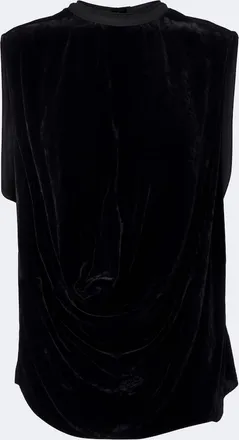 Rick Owens Draped velvet top