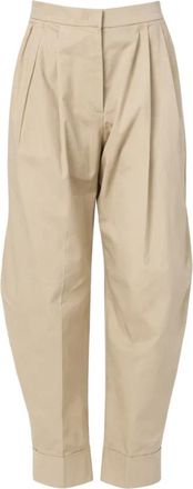 Pantaloni Torino Cloe Tapered Broek - Dames - Broeken - Beige - M - Broeken
