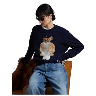 Polo Ralph Lauren Donna, Maglie, Blu, M, new