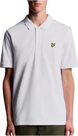 Lyle & Scott Tops, Heren, Wit, XS, Katoen, Polo Shirt