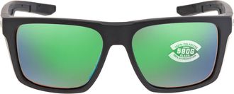 Costa LIDO Green Mirror Polarized Glass Mens Sunglasses 6S9104 910402 57