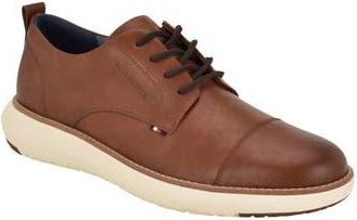 Tommy Hilfiger Fader Faux Leather Cap Toe Derby in Medium Brown at Nordstrom Rack, Size 10.5