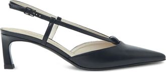 PESERICO Slingback pumps met puntige neus - Zwart