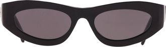 Fendi Smoke Cat Eye Ladies Sunglasses FE40177U 01A 51