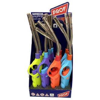 Trade Shop Trade Shop - Set 12 Pezzi Accendino Accendigas Prof Hake Flex Bi-color Flessibile 40411499