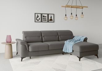 Sit&more Ecksofa &raquo;Sinatra L-Form&laquo; mit Recamiere, optional mit Kopfteilverstellung und Armteilfunktion