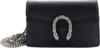 Gucci Dionysus Bag Leather Super Mini clutch bag - Zwart