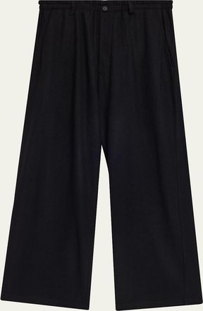 Yohji Yamamoto Mens Wool Jersey Pants