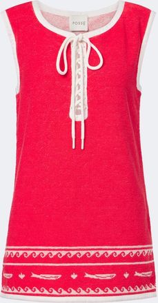 Poss&eacute; Cody cotton terry minidress
