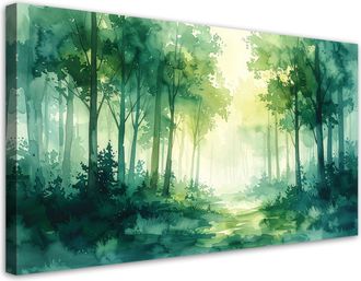 Feeby Impresi&oacute;n De Imagen, Bosque Verde Brumoso Paisaje Forestal, 120x60