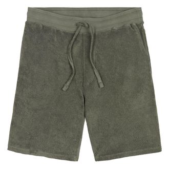 Wahts Mens Shorts, Sweat Shorts, Towelling, Towelling Shorts Army Green / XXL