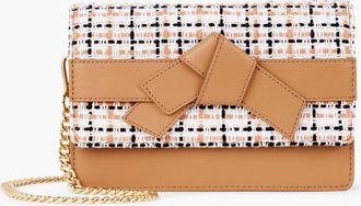 Talbots Tweed Vachetta Clutch - Cafe - 001 Talbots