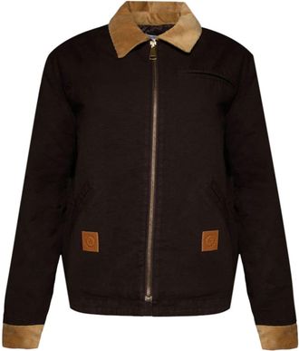 Sporty & Rich SRHWC canvas zipped jacket - women - Cotton - S - Brown