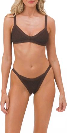 L*Space Tyla Bikini Top In Espresso